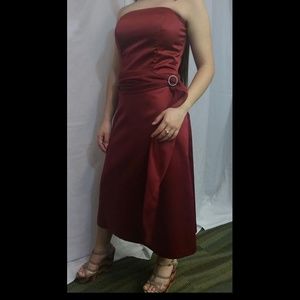 Burgundy Brides Maid dress